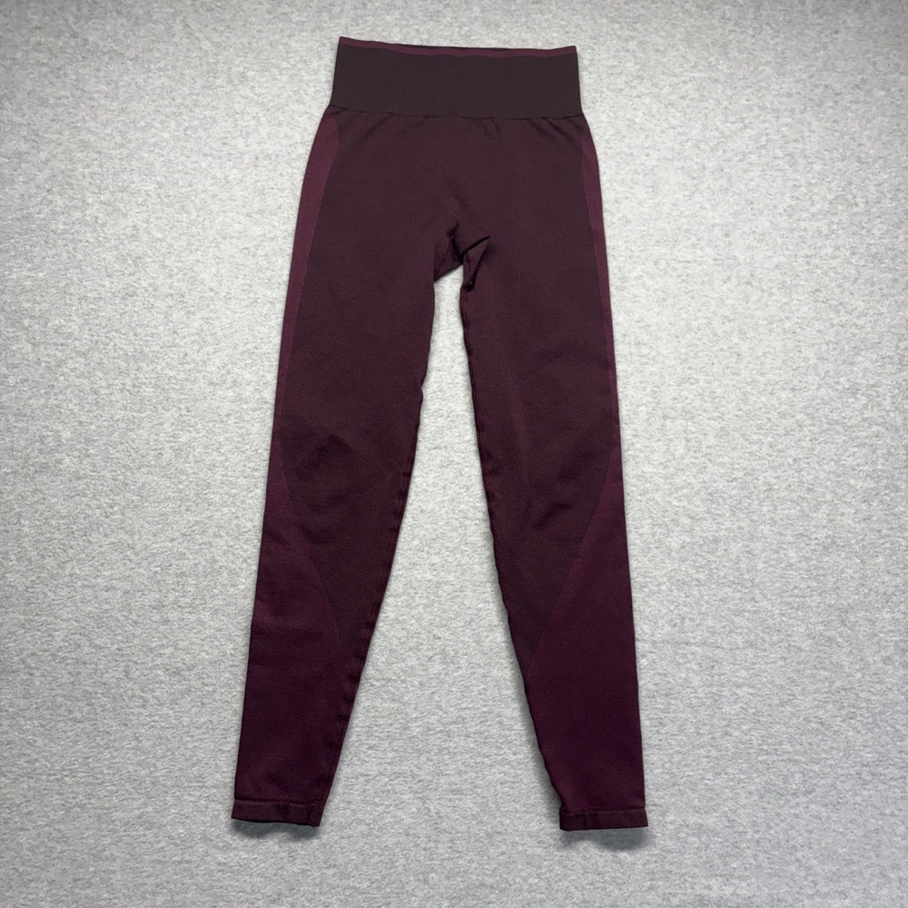 PINK Victoria's Secret Seamless Workout Leggings High Waist Full Length Purple